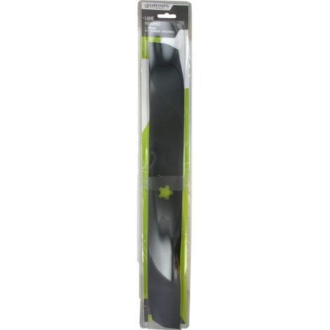 Cuchilla de acolchado adaptable para cortacéspedes autopropulsados AYP, Bernard, Husqvarna, Jonsered. Longitud: 490 mm. Diámetro central: estrellado.