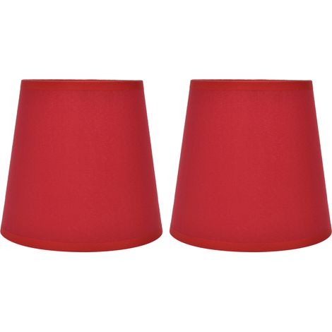 Lot de 2 abat-jours d'intérieur en tissu de style européen pour lustre E14