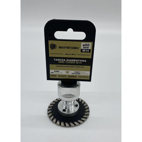 Disco de corte de diamante de 50 mm M14 mini turbo / profesional indio (1/2)