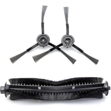 Accessoires pour aspirateur robot IHRV6-BLK/Ultenic T10 : brosse latérale + brosse centrale – Pièces de rechange pour un nettoyage haute efficacité à domicile (1/5)