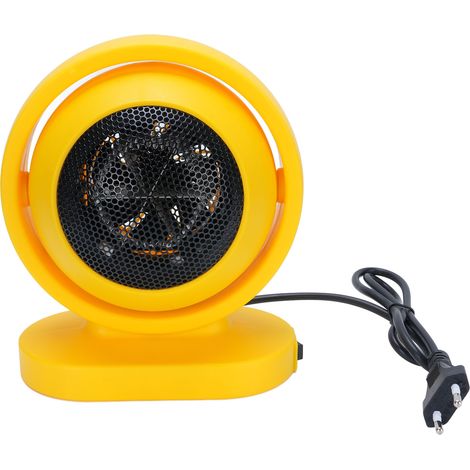 Chauffage d'appoint avec thermostat 380 W, chauffe rapide, angle d'éclairage réglable, portable, pour chambre ou bureau, usage intérieur, prise UE 220 V (1/5)
