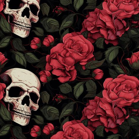 Tela decorativa para exteriores Oxford - Motivo de calavera I DX4557 (1/5)