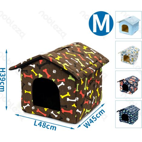 Maison pliable pour animaux, niche matelassée disponible en 5 couleurs pour chiens et chats