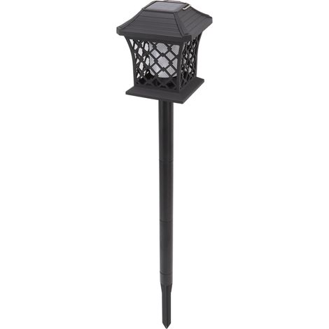 Lampes solaires LED effet flamme vacillante pour jardin extérieur, lanternes et éclairages paysagers. (1/5)