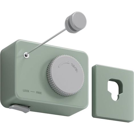 Tendedero retráctil de acero inoxidable 304 - Montaje en pared con longitud ajustable (4,2 m) y sistema anticaída, resistente al viento y la lluvia para uso interior y exterior, color verde. (1/4)