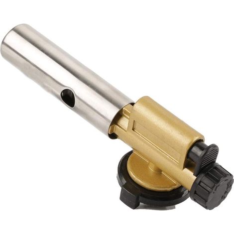 Torche à Gaz Chalumeau de Cuisine Torche de Soufflage de Flamme Pistolet pour Cuisson Barbecue Camping Randonnée Soudage, Température Maximale de Flamme1300 ° C (1/5)