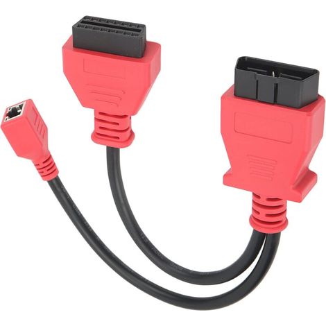 Adaptateur de câble OBD2 , câble de programmation, connecteur Ethernet, câble adaptateur de diagnostic OBDII pour Autel MS908 PRO, MS908S PRO, MaxiSys Elite IM608 pour châssis F (1/5)