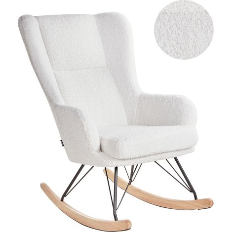Rocking Chair LUOMA Boucle Off-White