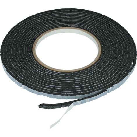 vhbw Nastro sigillante universale per piano cottura, lavelli e applicazioni versatili - 3 x 6 mm x 5 m, autoadesivo, nero