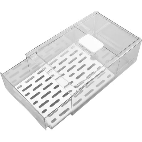 Boîte de conservation pour réfrigérateur avec bac récupérateur de graisse, récipient pour fruits, boîte de conservation, 11 x 20 x 30 cm / 4,3 x 7,9 x 11,8 pouces (1/5)