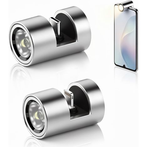 Torcia a LED Technaxx Lightning – Torcia per Smartphone Super Luminosa da 230 Lumen con Portachiavi – Mini Luce Compatta Plug & Play per iPhone (iPhone 14 o precedenti), Emergenze, Campeggio, Viaggi