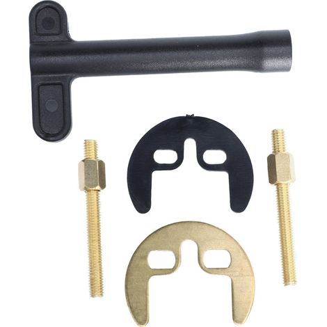 Kit de montage pour robinet en cuivre ARTIBETTER avec fixation en forme de fer à cheval pour lavabo de salle de bain, facile à utiliser et à installer (1/5)