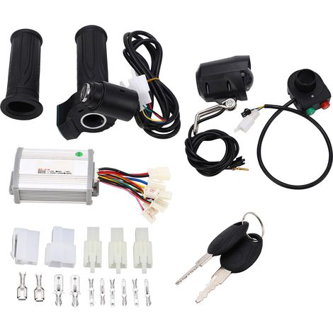 Kit de guidon pour contrôleur électrique 36V 800W, protection contre surintensité, poignée d'accélérateur incluse, réparation de vélo électrique. (1/5)