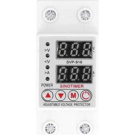 Überspannungsschutzgerät mit einstellbarer Spannung und Stromstärke sowie automatischer Rückstellung, 230 V