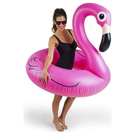 Bouée gonflable Flamingo, matelas pneumatique 120 cm - FA (1/5)