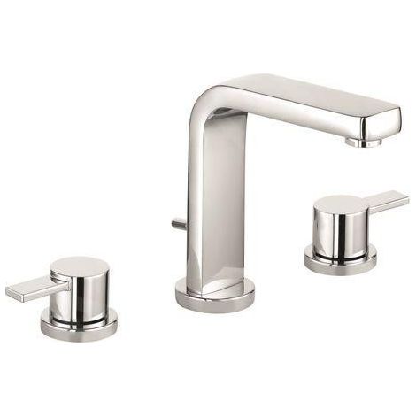 Robinet de lavabo ZENTA pour montage à trois trous, avec vidange, chromé (1/2)