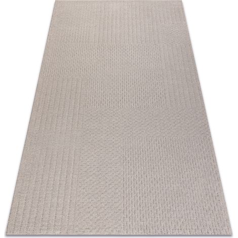 Tappeto in lana TEXTURA 488.13.LA110 OSTA - Linee, geometrica strutturale grigio grey 160x230 cm