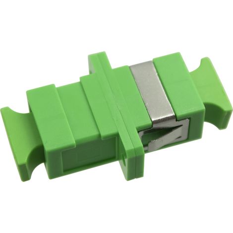 Coupleur SC/SC-Simplex APC, SM, plastique, céramique vert (1/2)