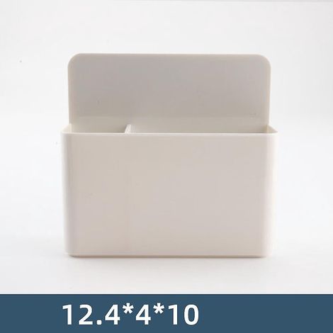 un Porte-stylo Magntique Blanc, Un Porte-marqueur Magntique De 12,4 Cm 4 Cm 10 Cm, Un Porte-stylo, Un Rcipient Magntique Pour Rfrigrateur, Un Ta (1/5)