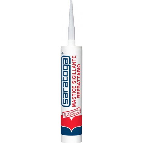 Saratoga silicone 420gr mastice sigillante refrattario grigio