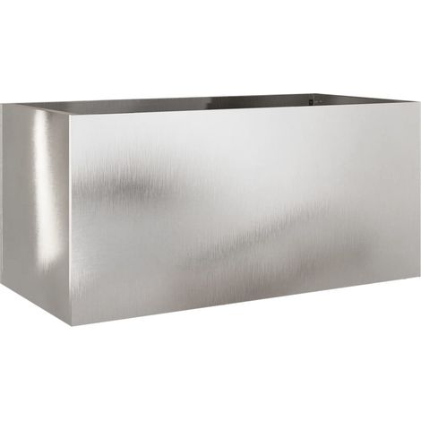 Maison Exclusive - Pflanzkübel Silbern 62x30x29 cm Edelstahl