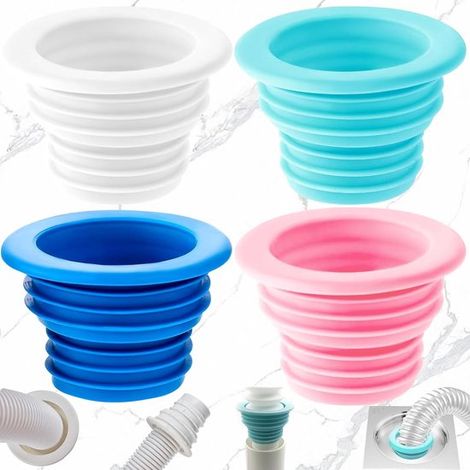 Sigillante per tubi di scarico e fognature in 4 pezzi - Blocca efficacemente gli odori e controlla i batteri (1/2)
