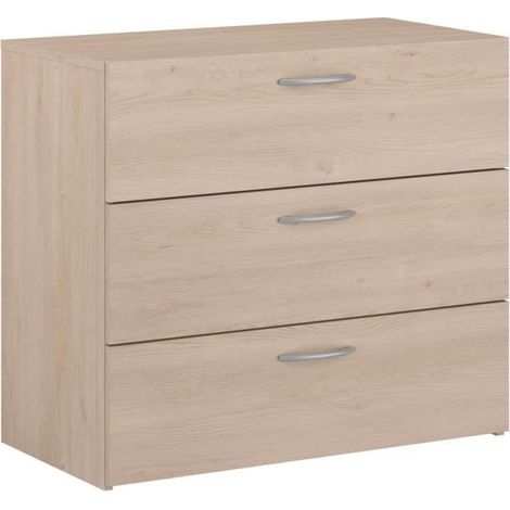 Comò - EASY LIFE - 3 cassetti - Rovere - 78,2 x 69,3 x 40,8 - PARISOT (1/5)