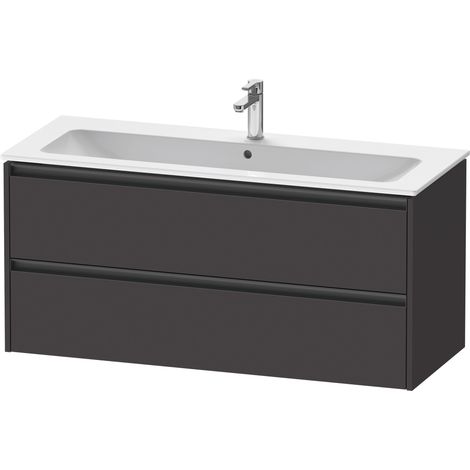 Duravit Ketho.2 bâti-support pour lavabo suspendu, 2 tiroirs,