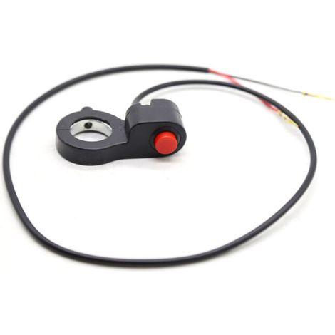 Bouton de commande du klaxon pour guidon de moto, 7/8'', pour VTT et quad, avec interrupteur marche/arrêt (1/5)