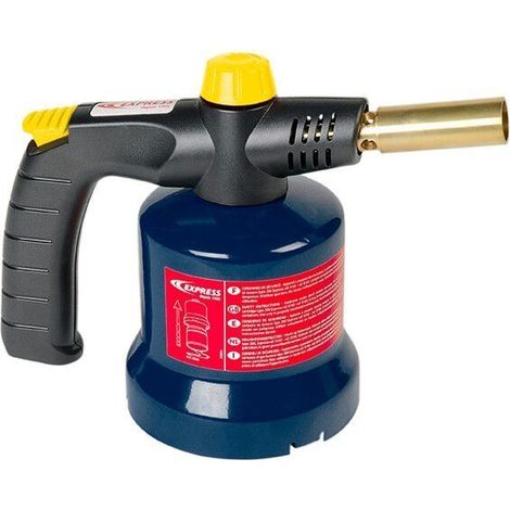 Kemper – Lampe à souder Tornado à allumage piézo – 8 cartouches de gaz de perçage – Gants inclus – Pour travaux de précision