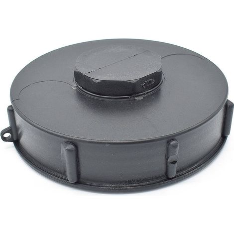 Couvercle 15cm pour cuve 1000L avec ouverture centrale , couleur noire (1/3)