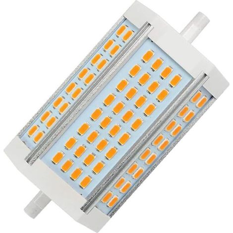 LED 30W R7s 118mm Ampoule Dimmable J118 Lumière du jour 6000K projecteur double extrémités équivaut à ampoule halogène 300W pour maison, salon, balcon, bureau, hôtel, restaurant (6000K) (1/5)