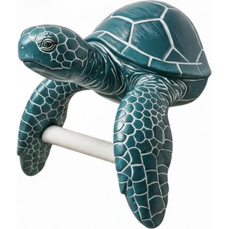 Porte-rouleau de papier toilette en forme tortue, PVC, facile à (1/5)