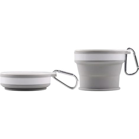 Vaso de agua portátil y plegable, ideal para viajes, MULTI (1/2)