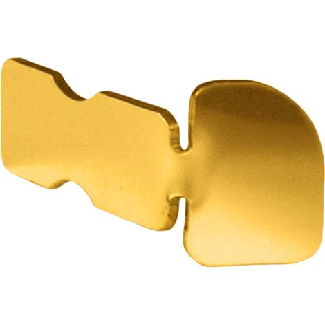 Abschlusskappe Rundprofil Edelstahl HEXIM 10-12mm HEX502 (12mm, Gold glänzend SP) (1/2)