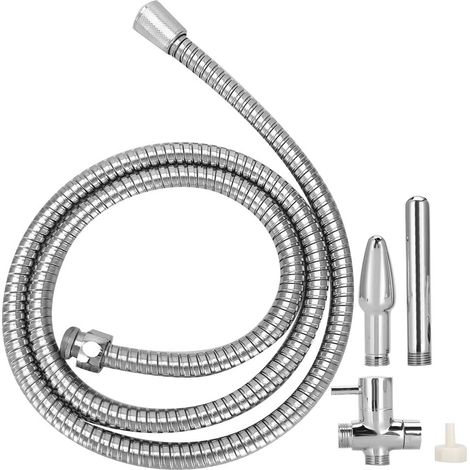 Lavement anal en acier inoxydable pour douche anale, seringue vaginale de nettoyage, kit de lavage intime (1/5)