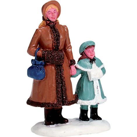Figurine femme avec enfant 6.8x4.5x2.7