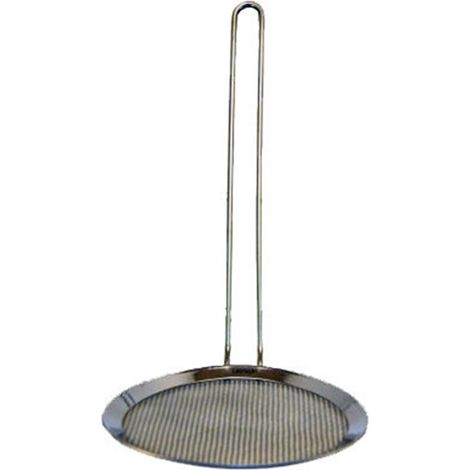 13,5 cm Edelstahl-Maschenskimmer mit 25 cm Stab