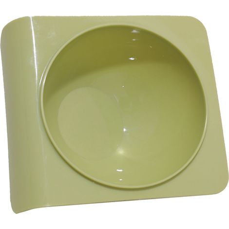1 gamelle pour chat, inclinée, plastique lisse inodore, vert clair, ergonomique pour la digestion (1/5)