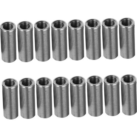 20 écrous cylindriques longs en acier inoxydable 304, connecteur (1/5)