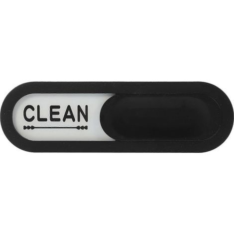 Aimant pour lave-vaisselle « Propre/Sale » - Panneau anti-rayures - Aimant ovale puissant-15X4.5X0.5CM-Black