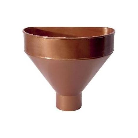 RACCOGLITORE MONOLITICO IN PVC PER PLUVIALI Diam. 80 - Rame rosso