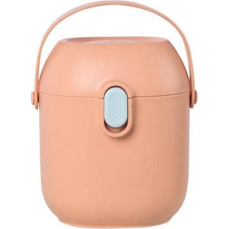 Boîte de rangement lait en poudre bébé 450ml double couche hermétique portable anti-humidité, pour aliments et snacks,rose blush (1/5)
