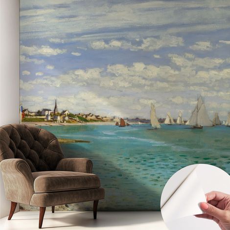 Fotomurale adesivo stickers - murali decorativo - soggiorno moderno - effetto realistico - Paesaggio costiero 250x250 cm (1/5)