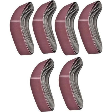 XUY 6Pcs 915X100Mm Bande Abrasive De Ponçage Pour Ponceuse À Bande Grain 60-80-100-120-150-180 (1/4)