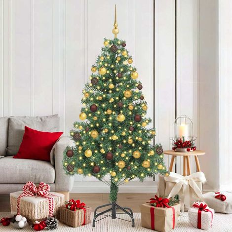 Weihnachtsbaum mit 300 LEDs mit Ständer Grün 180 cm PVC (1/5)