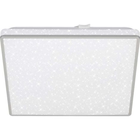LED Deckenleuchte Sternenhimmel Backlight Kinderzimmer flach 15W chrom Briloner