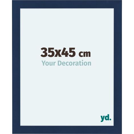 yd. - Cadre photo 35x45 - Bleu Fonce Patine - MDF - Como (1/5)