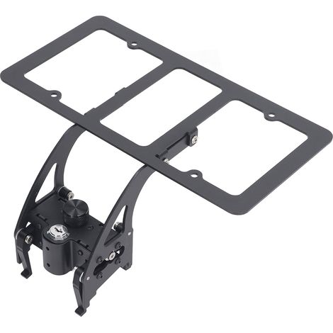 Support de plaque d'immatriculation sans perçage, fixation avant, kit de montage sans adhésif, cadre antivol (1/5)