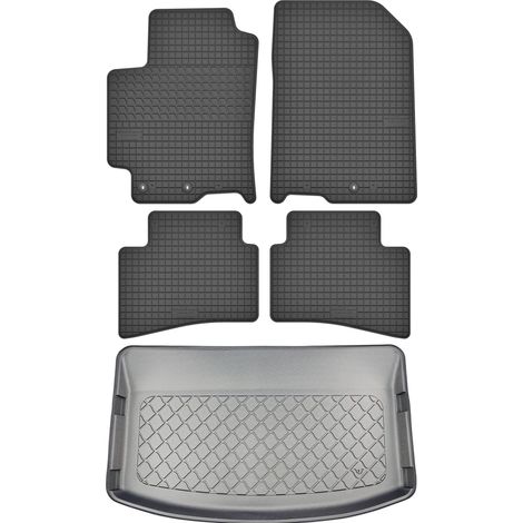 Kia Rio IV YB Hatchback dal 09.2020 SET - tappetini in gomma per auto + tappetino per il bagagliaio